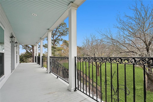 view of balcony