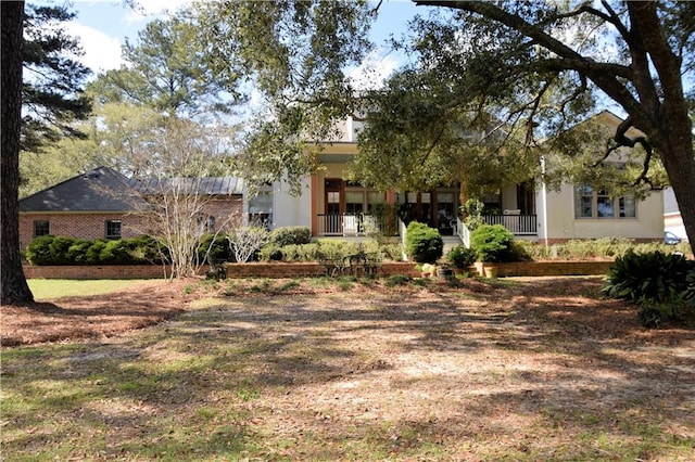 view of front of house with a porch