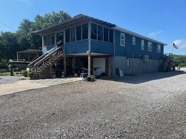 view of rear view of property