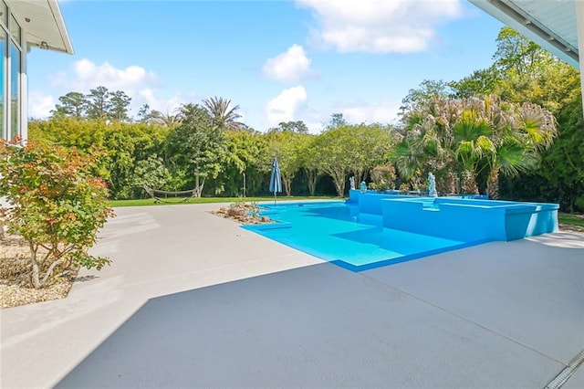 view of pool with a patio area