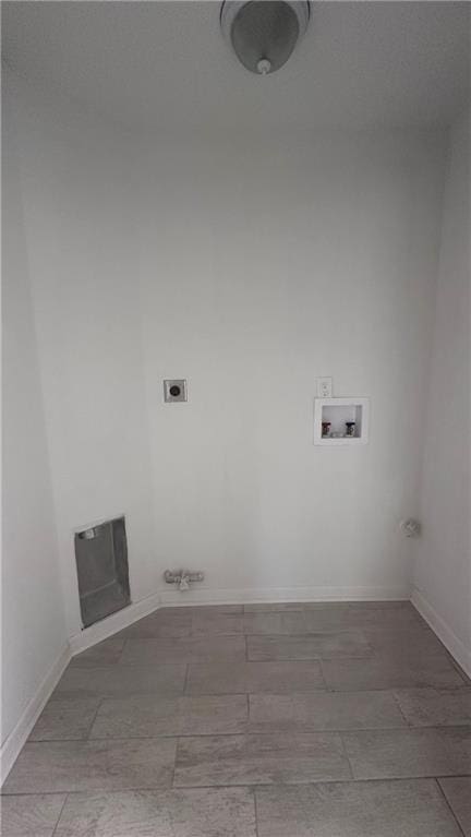 laundry area with hookup for an electric dryer and washer hookup