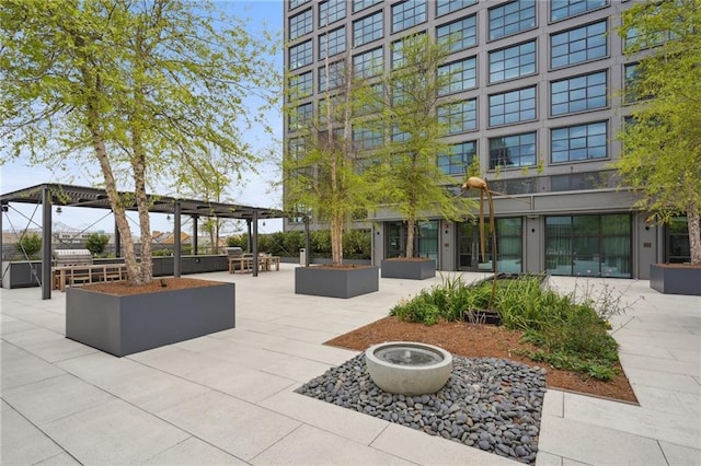 view of community featuring an outdoor living space