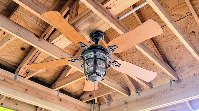 details with beam ceiling