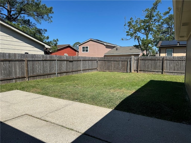 view of yard featuring a patio