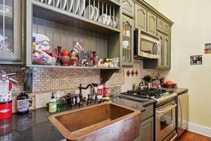 kitchen with sink and stainless steel appliances