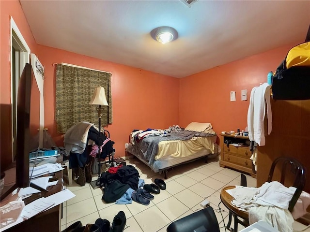 view of tiled bedroom