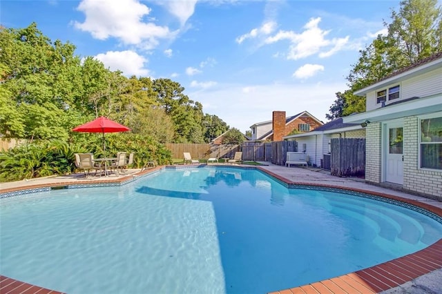 view of pool