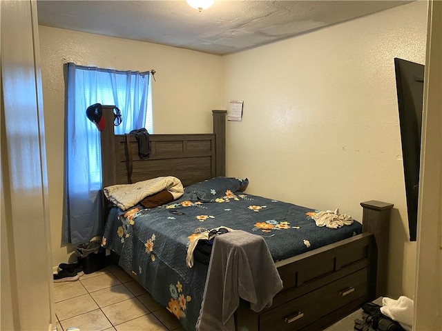 view of tiled bedroom