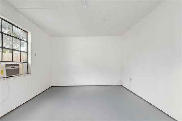 empty room with concrete floors