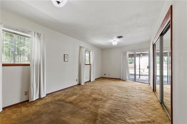 view of carpeted empty room