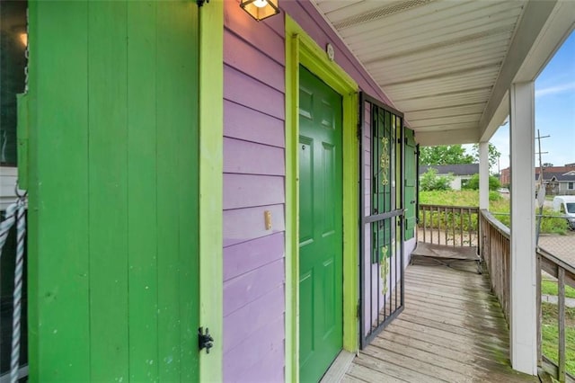 exterior space featuring a porch