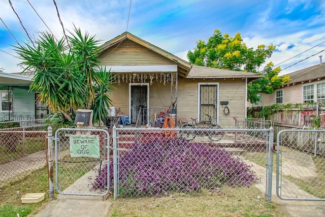 view of bungalow