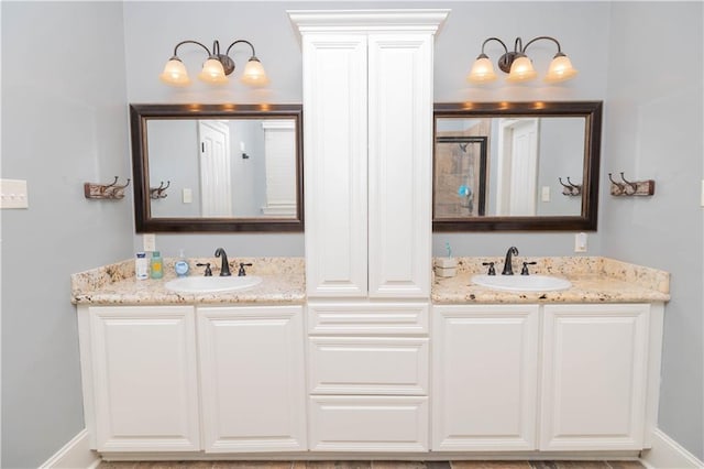 bathroom featuring vanity