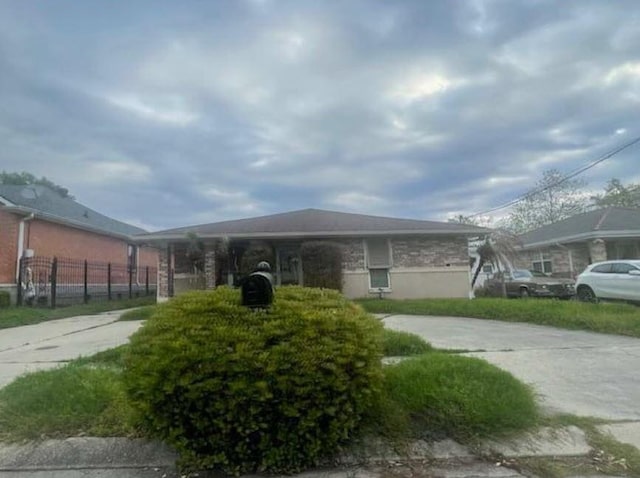 view of ranch-style house