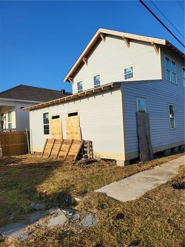 view of rear view of property