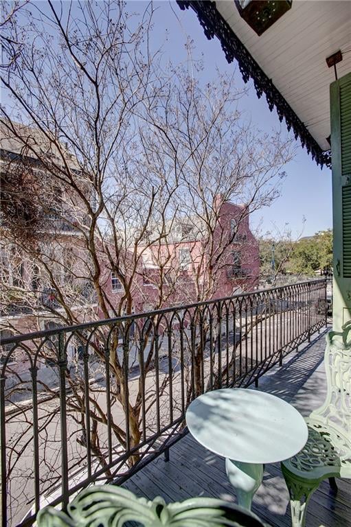 view of balcony