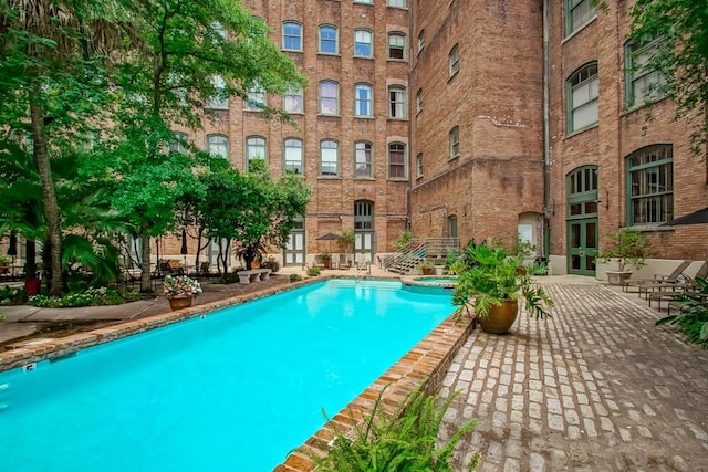 view of pool with a patio