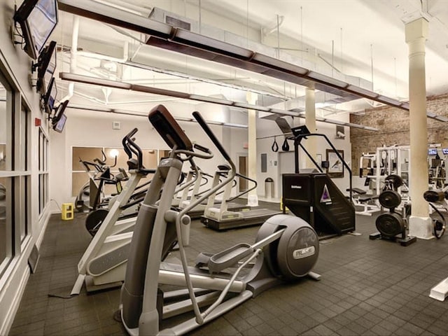 view of exercise room