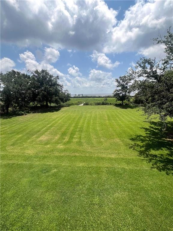 view of yard featuring a rural view