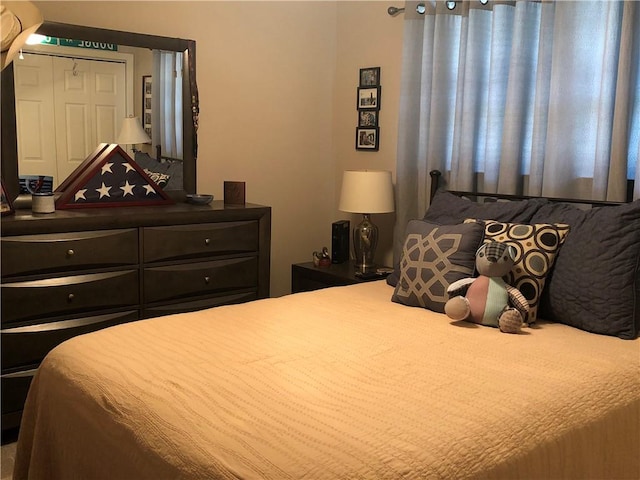 bedroom with a closet