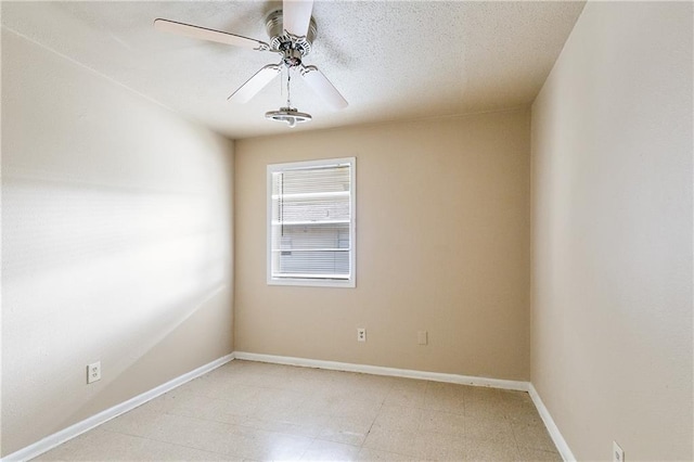 spare room featuring ceiling fan