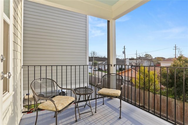 view of balcony