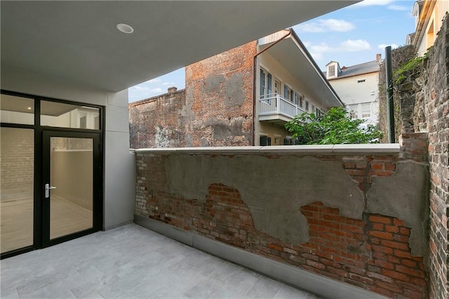view of balcony