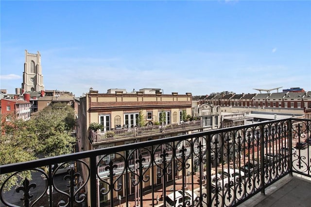 view of balcony