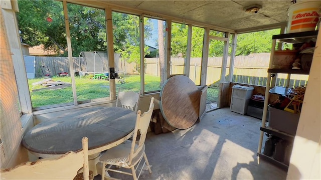 sunroom / solarium with a wealth of natural light