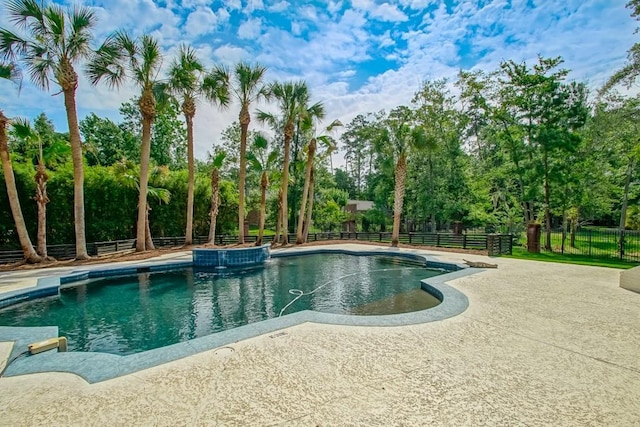 view of pool with a patio