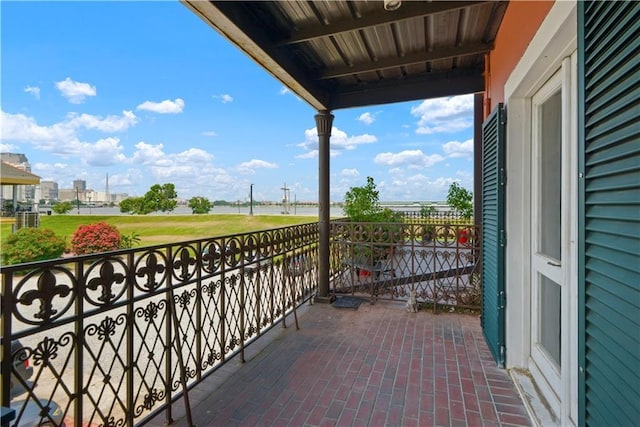 view of balcony