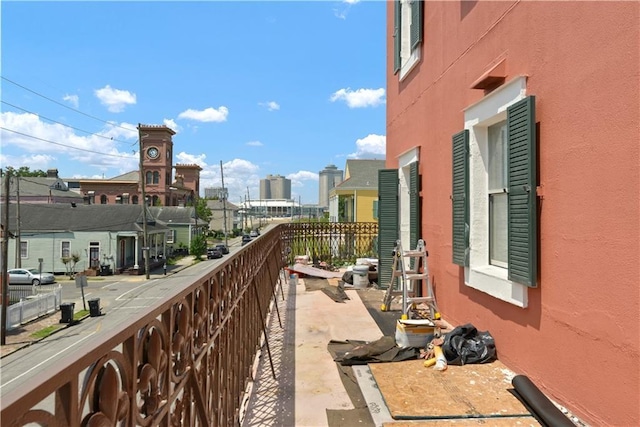 view of balcony