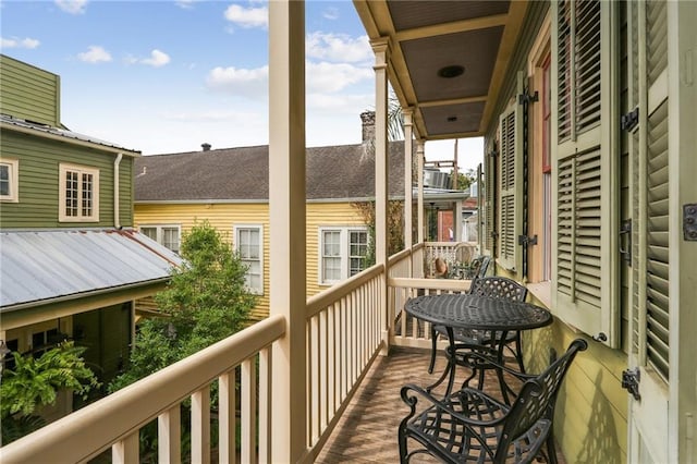 view of balcony