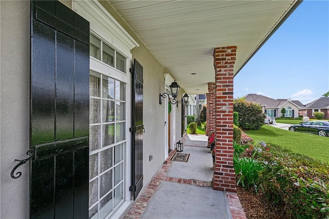 view of patio / terrace with a porch