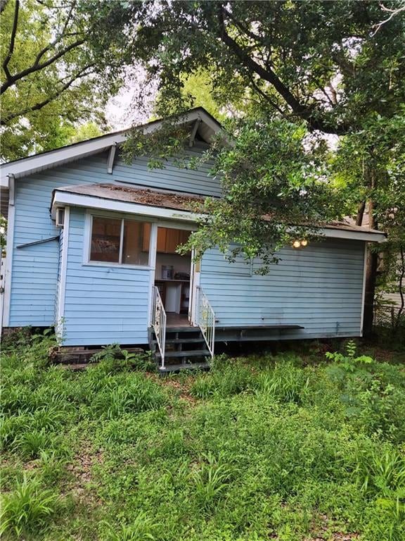 view of back of property