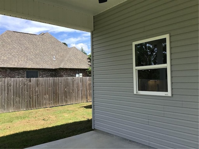 exterior space with a lawn