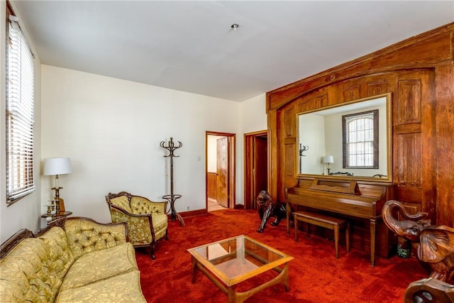 4102 Dauphine St, New Orleans, LA 70117 - view of carpeted living room