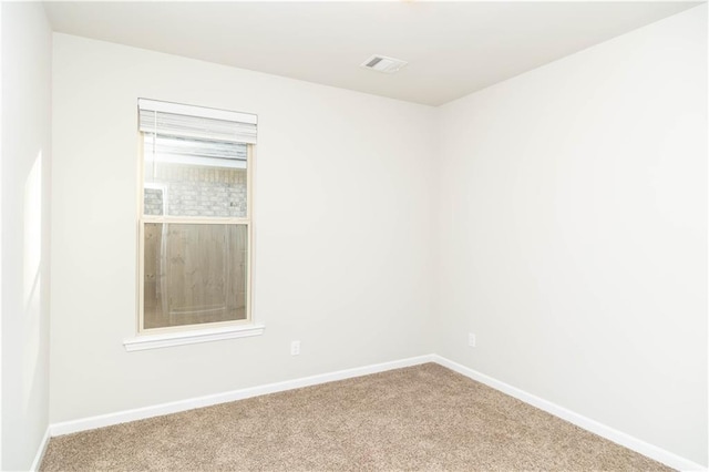 view of carpeted empty room