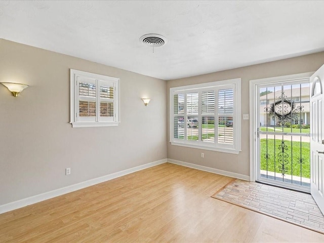 interior space featuring light hardwood / wood-style floors