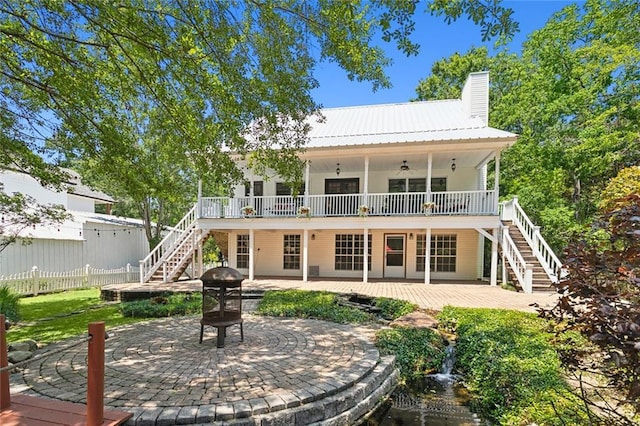 back of house featuring a patio