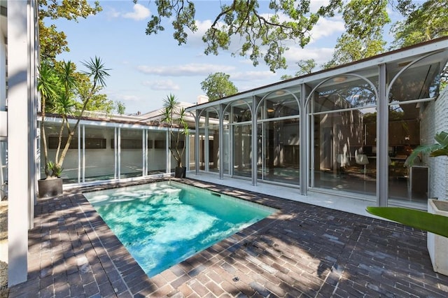 view of pool with a patio area