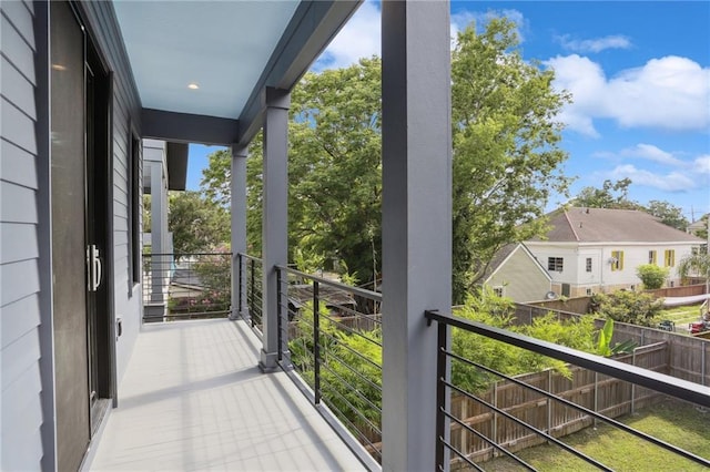 view of balcony