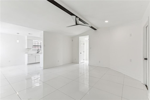 garage featuring sink