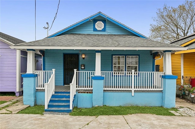 bungalow-style house with covered porch