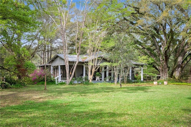 exterior space with a porch