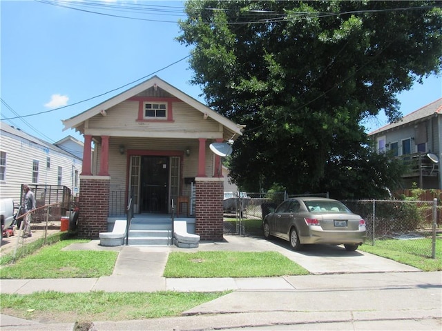 view of bungalow-style home