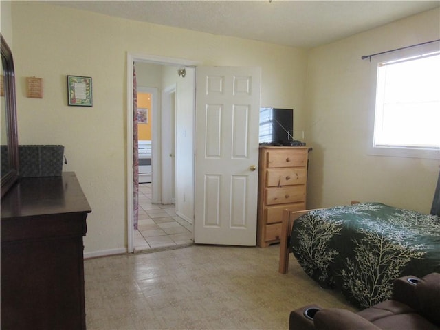 view of tiled bedroom