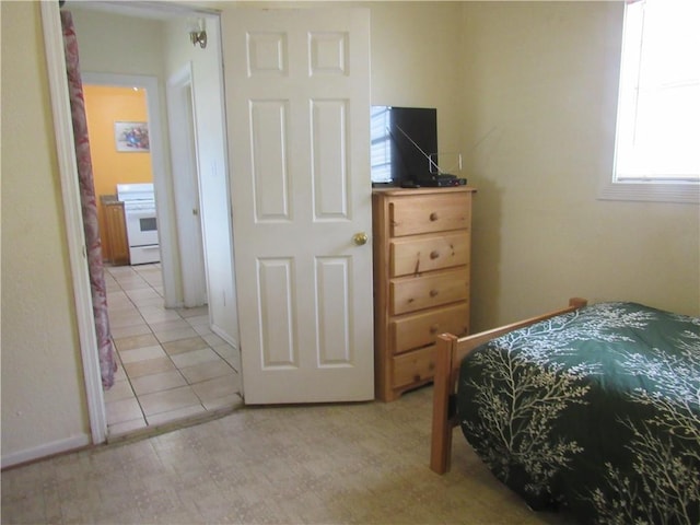 view of tiled bedroom