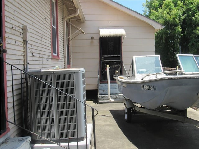 view of patio with central AC unit