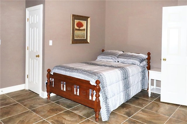 view of tiled bedroom